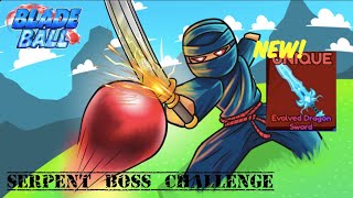 Blade Ball Fighting The Serpent boss