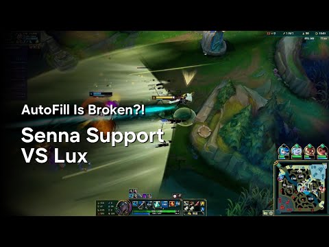 Senna Support VS Lux - NA Bronze Support #leagueoflegends #sennagameplay #gaminghighlights