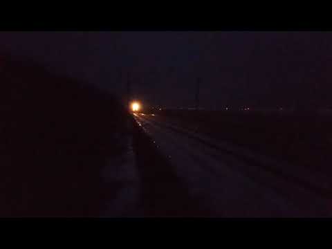 Улетел в закат. ЭП1-156 с пассажирским поездом №351Э Владивосток-Советская Гавань