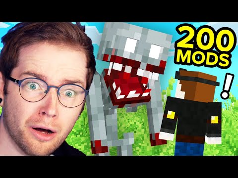 I Played Minecraft With Over 200 MODS.. It Didn't Go Well..