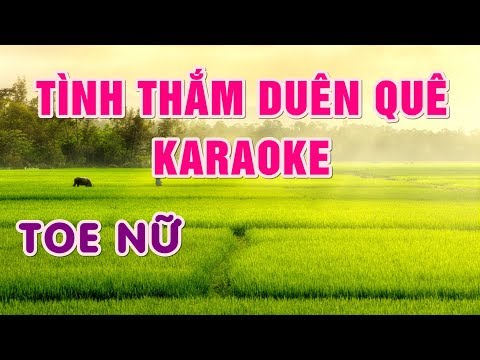 Tình Thắm Duyên Quê ( Toe Nữ ) Karaoke - Nhạc Sống Thanh Ngân