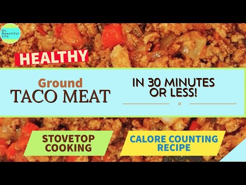 BEST HEALTHY TACO MEAT SPANISH MEXICAN MEAT RECIPE for GROUND TURKEY OR ANY MEAT, VEGAN PROTEIN TVP