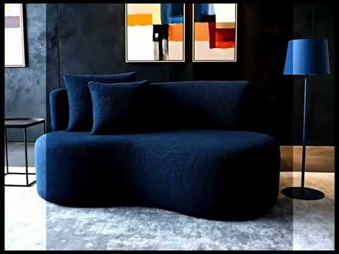 Sofá Orgânico Gaia Azul Marinho - Montanari's Decor