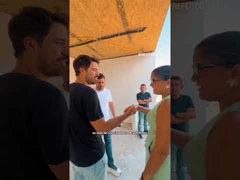 Prefeito Dalminho ao lado de secretários municipais visita obras da nova creche Cria de Belo Monte