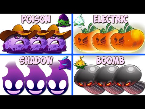 Random 4 BOMB & MINT Plants Battlez - WHo Will Win? - PvZ 2 Plant Vs Plant