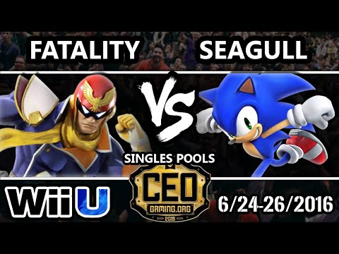 CEO 2016 Smash 4 - TA | Fatality (Captain Falcon) Vs. VexX | Seagull (Sonic) - Smash Wii U
