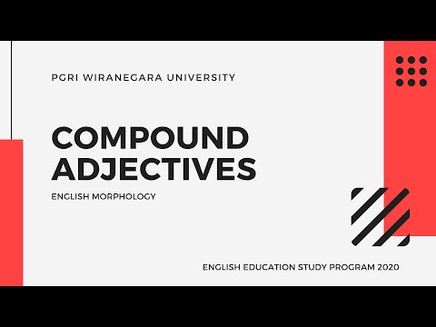 Compounding : Compound Adjective || English Morphology