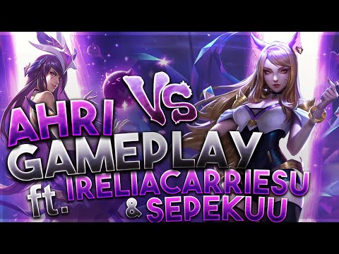 SEASON 11 Ahri Full Gameplay vs IreliaCarriesU & Sepekuu
