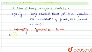 Explain the four pillars of human development. | CLASS 12 | HUMAN DEVELOPMENT | GEOGRAPHY | Doub...