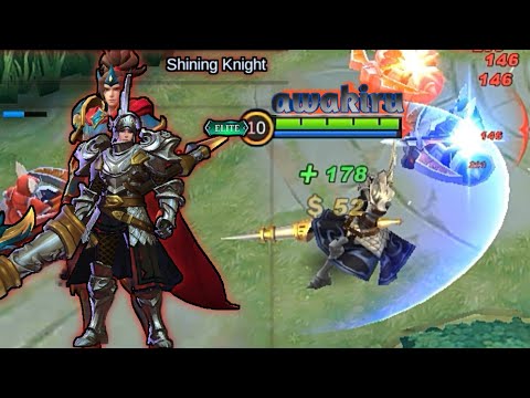 Shining Knight! Hero Mobile Legends Zilong Skin Elite Shining Knight GAMEPLAY - Mlbb GAMEPLAY