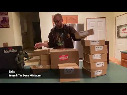 Dwarven Forge Caverns Deep & Dreadhollow Forest Unboxing of Boxes, Kickstarter Plede