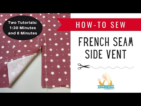 How to Sew a Side Slit with a French Seam
