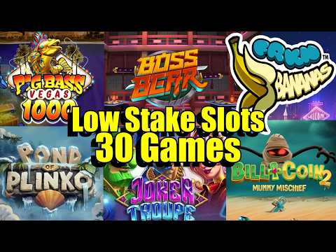 Thumbnail for video: Friday Slots, 30 Games, 34 Bonuses, Big Bass Vegas 1000, Pond Of Plinko, Boss Bear & So Much More