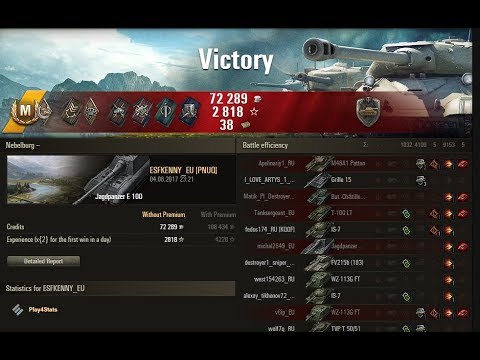 World of Tanks : Jagdpanzer E100 9k damage and 5 kills
