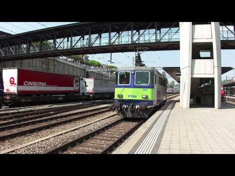 BLS Re 4/4 II "503" fährt ins Depot Spiez ein [26.04.11]