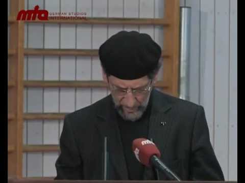 2011-01-07 Besondere Freitagsansprache in Ehren von Hadayatullah Hübsch