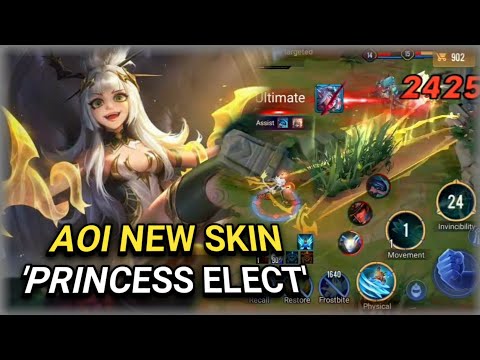NEW SKIN AOI 'PRINCESS ELECT' | Arena of Valor Gameplay