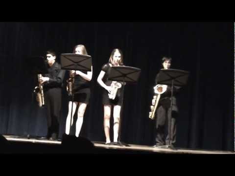 The Chattahoochee Saxophone Quartet performing When The Saints Go Marchin In