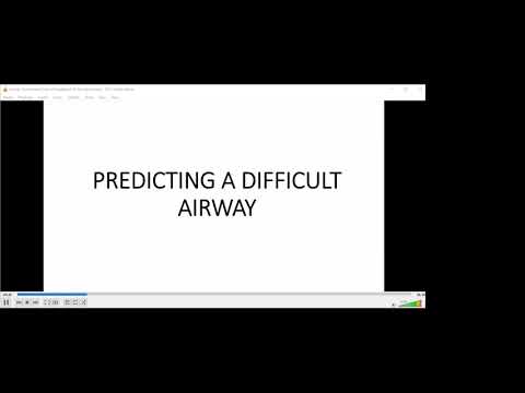 Assessment of airway for ease of intubation