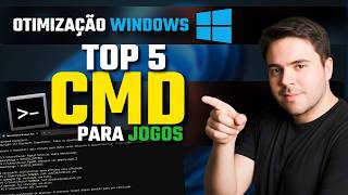 COMO OTIMIZAR O PC COM O TOP5 MELHORES COMANDOS CMD PARA AUMENTAR FPS NOS JOGOS E ACABAR COM TRAVADA
