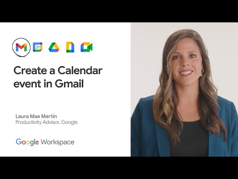 How to create a Calendar event in Gmail