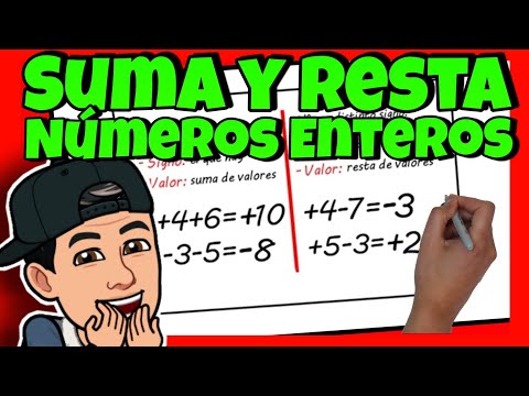 APRENDE 👍 Cómo se Hace la ➕ SUMA y RESTA ➖ de Números ENTEROS ► (para Niños)
