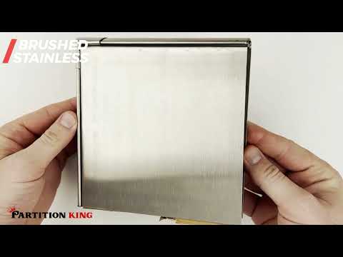 Brushed - Stainless Steel Toilet Partitions - PartitionKing.com