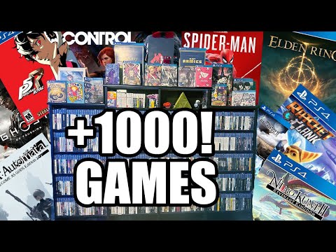 Largest PS4 Collection On YouTube. (Over 1000 Games)