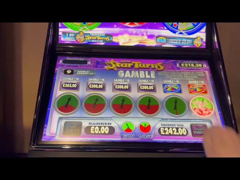 Another Huge Arcade Slots Session Pt 3/7 - Ultra Play On Star Turns & Drops of Gold Cont. Revenge?