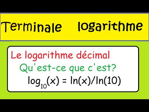 Le logarithme décimal : Qu'est-ce que c'est ?