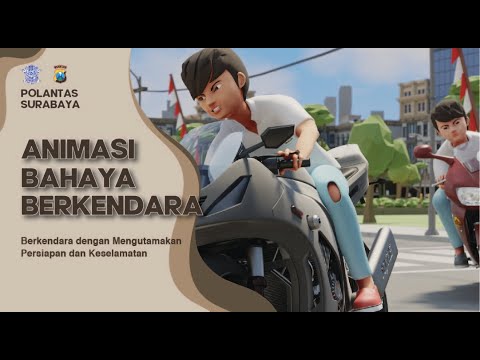 Animasi Bahaya Berkendara | Polantas Surabaya