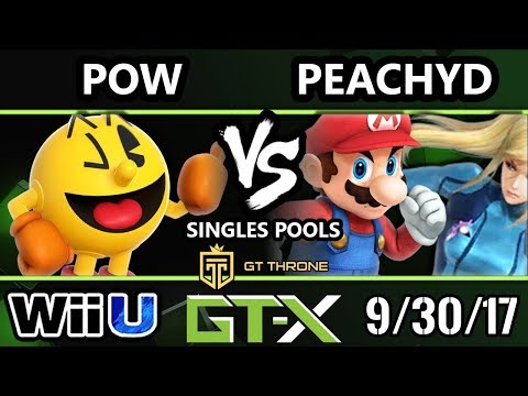 GTX 2017 Smash 4 - Pow (Pac-Man) Vs. PeachyD (ZSS, Mario) - Wii U Pools