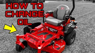 Change Oil Gravely Mower ( Compact Pro ) zero turn Kawasaki