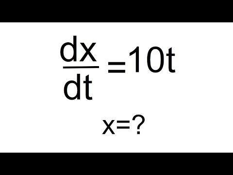 ECUACIÓN DIFERENCIAL SENCILLA RESUELTA. HALLA X. Cálculo Diferencial e Integral
