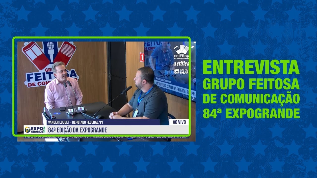 Entrevista do Vander ao Grupo Feitosa de Comunicação na 84ª Expogrande