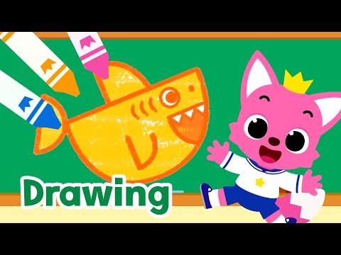 Drawing Baby Shark | Animals & Sea Animals Song | Learn to Draw |15-Minute Learning with Baby Shark
