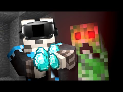 Finding Diamonds but in VR! - Minecraft VR Gameplay