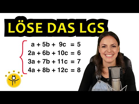 Löse das Gleichungssystem mit 3 Unbekannten