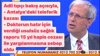Prof. Dr. Nevzat Alkan’la 13.04.2024 tarihindeki adli tıbba konu olayların değer