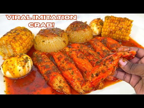 HOW TO MAKE THE VIRAL SAM'S CLUB IMITATION CRAB & ONION BOIL!