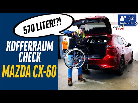 Trunk check: Mazda CX-60 - what fits in the trunk? Bicycle? Ladder? Suitcases? Bags?