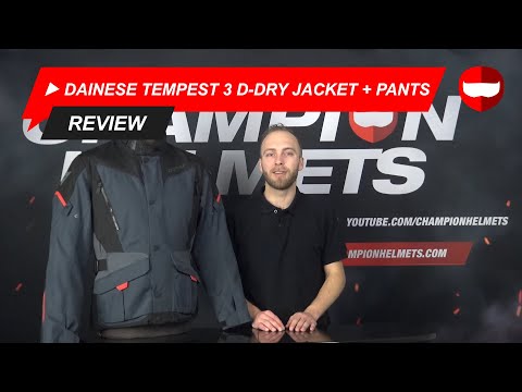 Dainese Tempest 3 D-Dry Jacket + Pants - Review - Champion Helmets