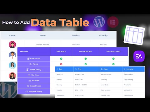 How to Create Data Tables With Elementor in WordPress 2025 | Free Data Tables Plugin