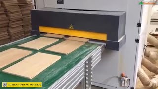 Woodmaster Chuyền chà nhám 2 mặt 1 máy chà dưới, 1 máy chà trên Siêu Nhanh