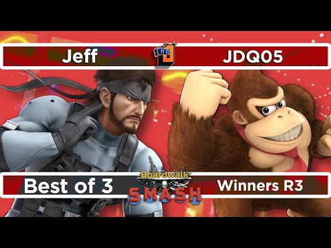 Winners R3 Jeff (Snake) vs JDQ05 (Donkey Kong) - Boardwalk Smash #31 - SSBU