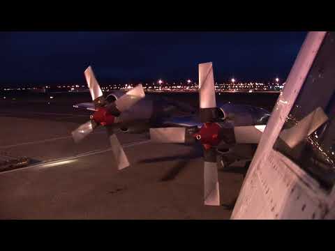 THE SIGHT & THE SOUND 4/6 : Flight onboard Amerer Air L-188 Electra OE-ILA from Edinburgh to Liege