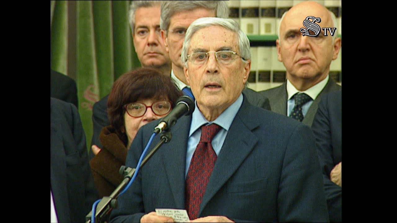 Franco Marini, Presidente del Senato XV Leg. all’inaugurazione del Polo Bibliotecario Parlamentare