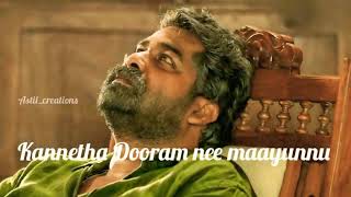 Joseph Movie Kannetha Dooram lyrical video Vijay y