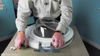 Washing Machine Repair: Replacing the Door Hinge with Bushings (Frigidaire Part # 134550800)
