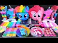 Little Pony Slime Mixing Random Cute Shiny Things Into Slime ASMR Slimevideos Rainbow 슬라임